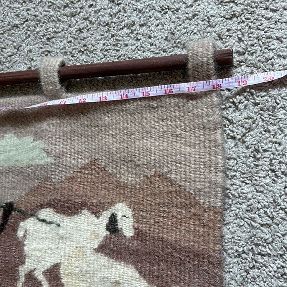 RARE GENUINE MOHAIR TAPESTRY FROM VILLAGE OF LETHOSO - Picture 7 of 8